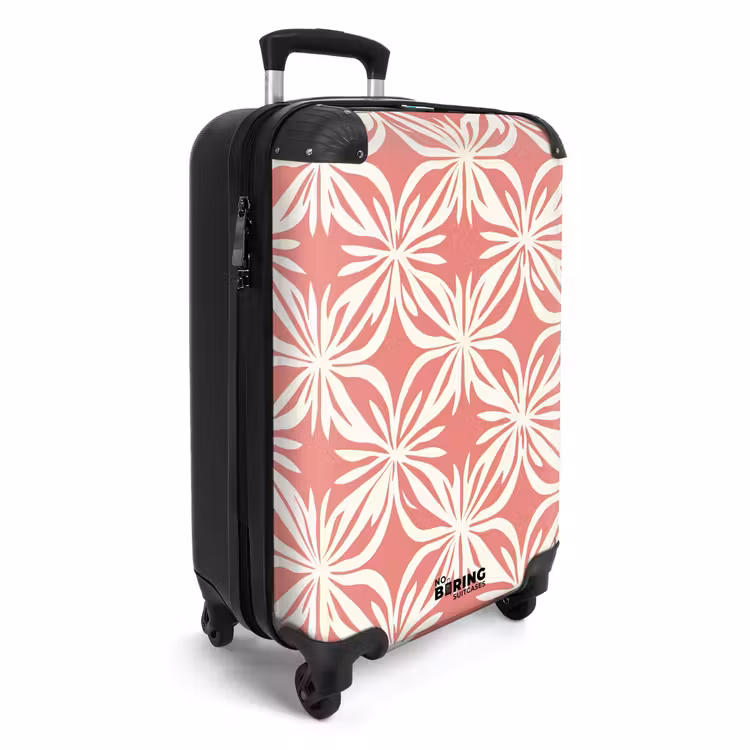 Koffer - Roze - Bloemenmotief - Wit - Modern — 4