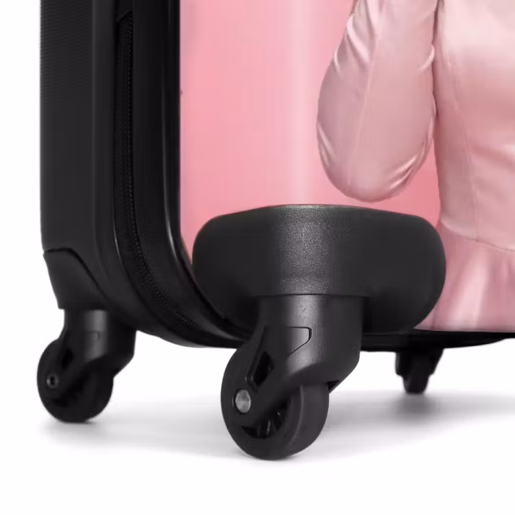 Koffer - Vrouw - Roze - Parelketting - Krulspelden — 6