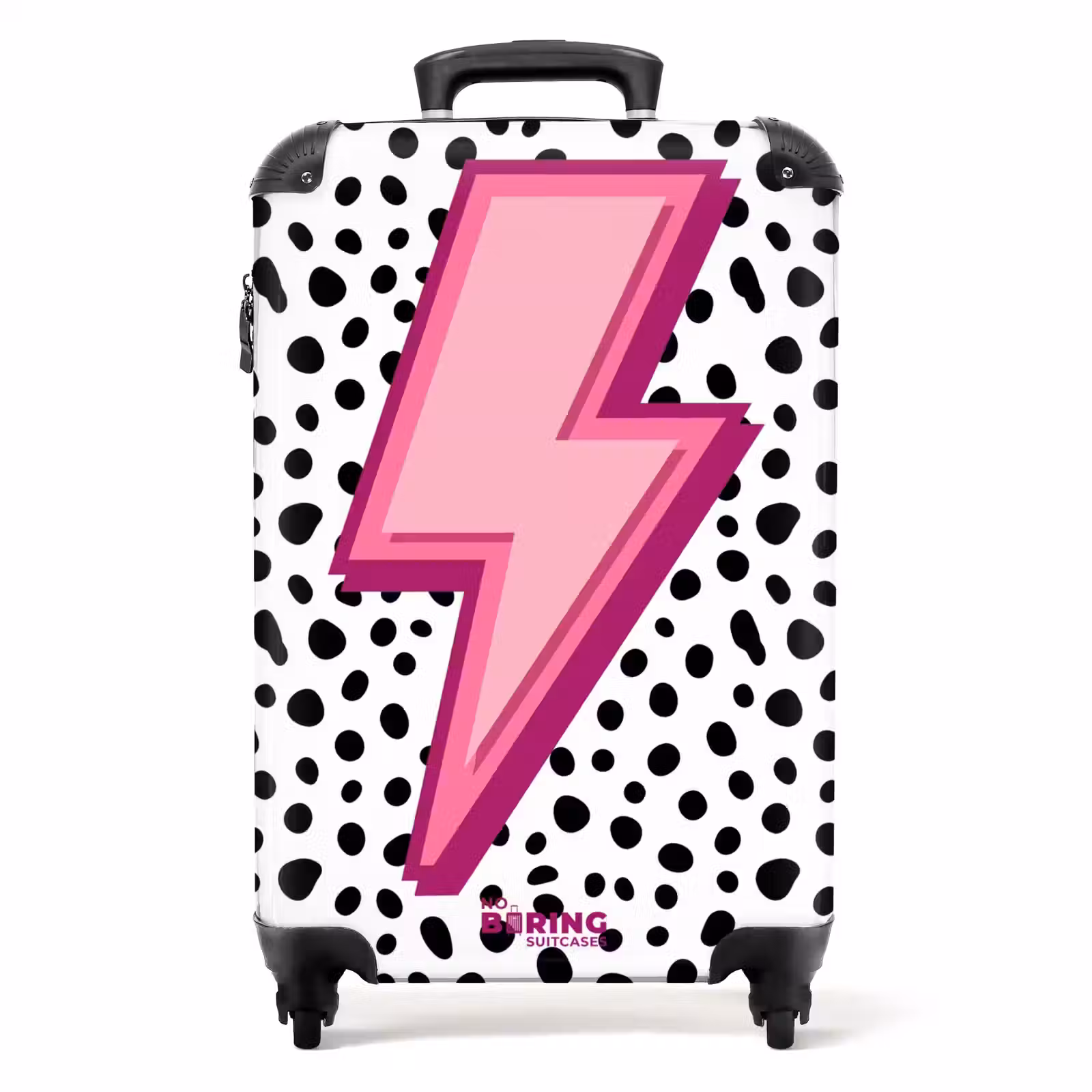 Koffer - Bliksem - Roze - Stippen — 1