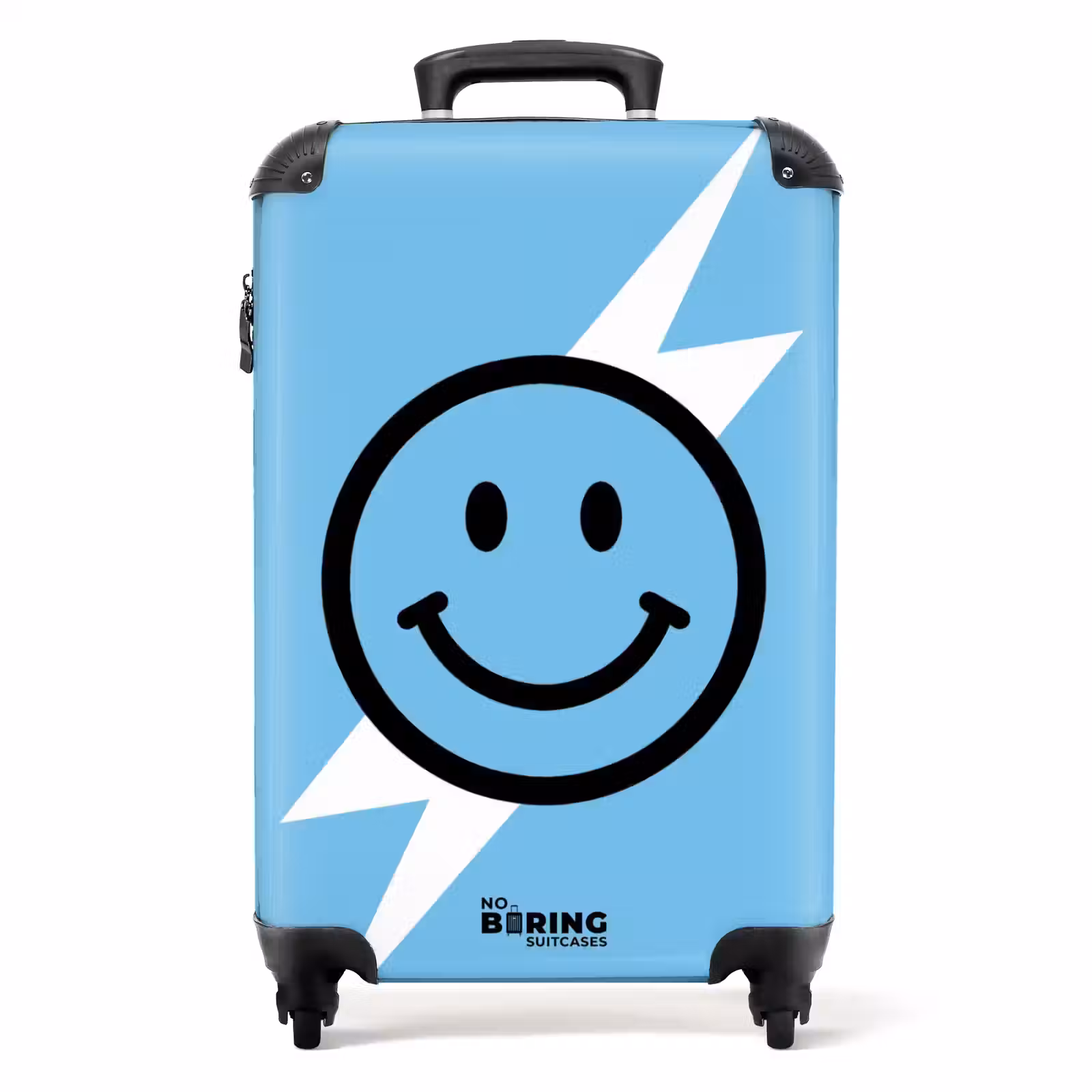 Koffer - Smiley - Blauw - Bliksem — 1