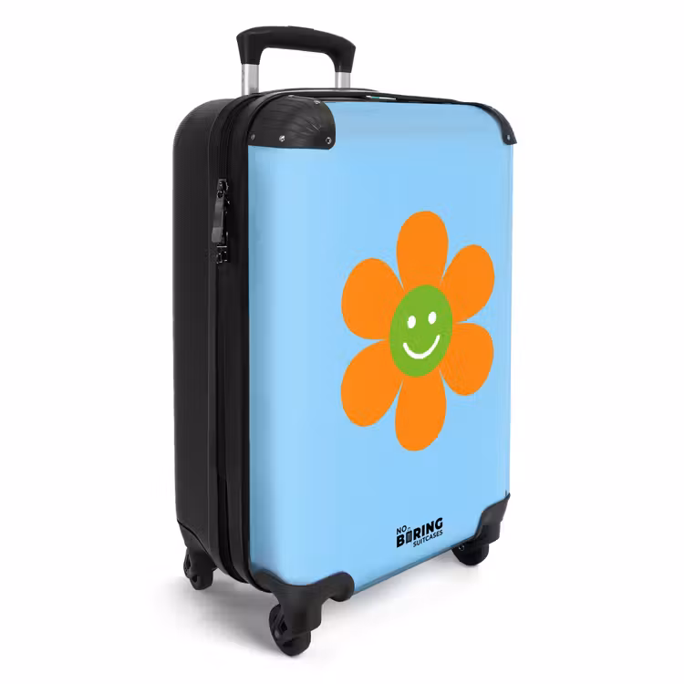 Koffer - Bloem - Smiley - Kleurrijk — 4