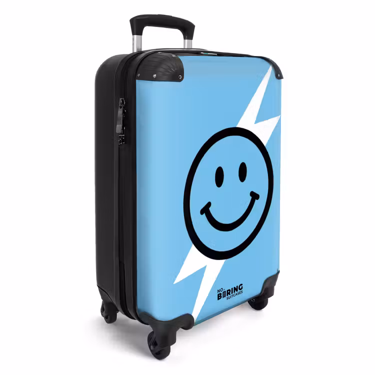 Koffer - Smiley - Blauw - Bliksem — 4