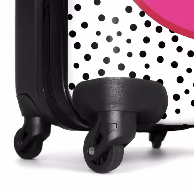 Koffer - Smiley - Roze - Stippen — 6