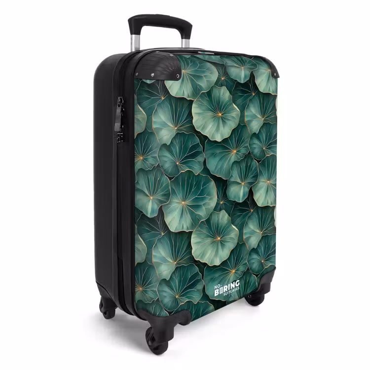 Koffer - Patroon - Bladeren - Groen — 4