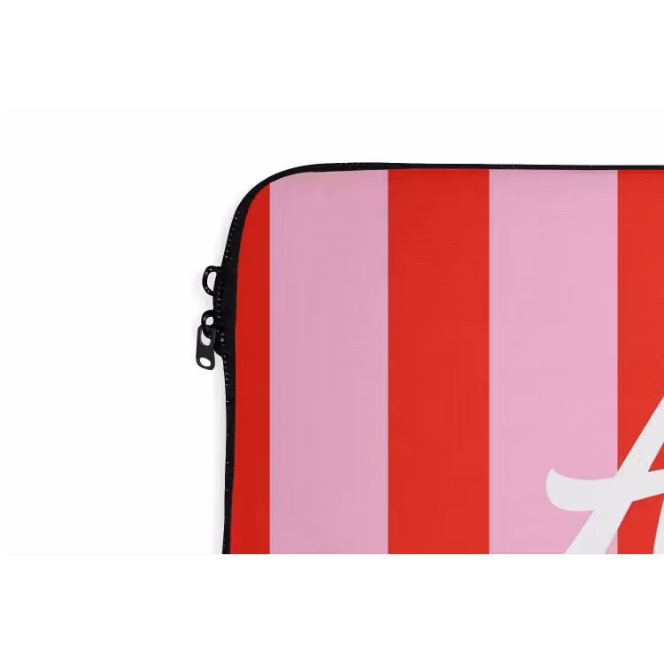 Laptophoes - A Little Break - Strepen - Rood - Roze — 6
