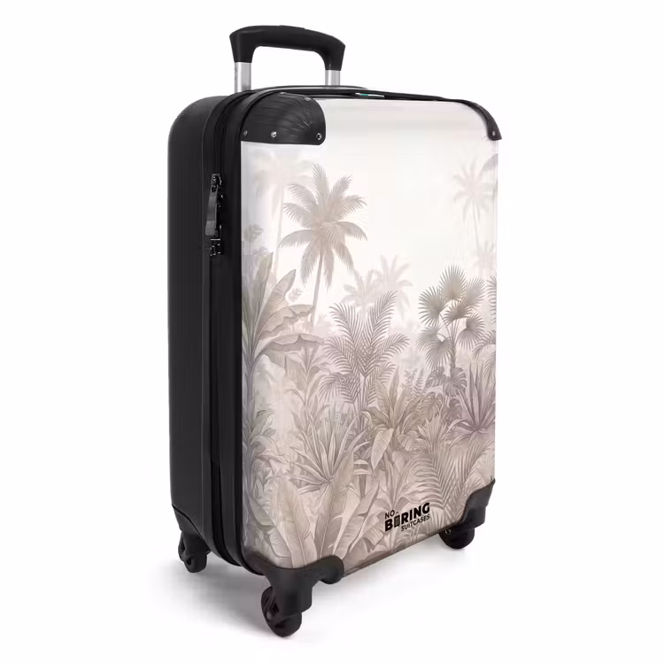 Koffer - Jungle - Tropisch - Natuur -Vintage - Beige — 4