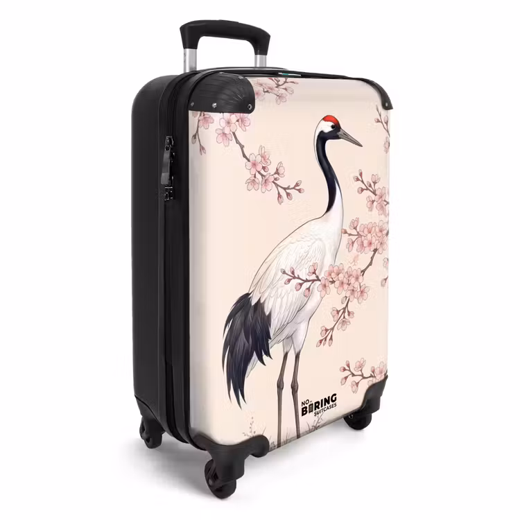 Koffer - Aziatisch - Kraanvogel - Beige — 4