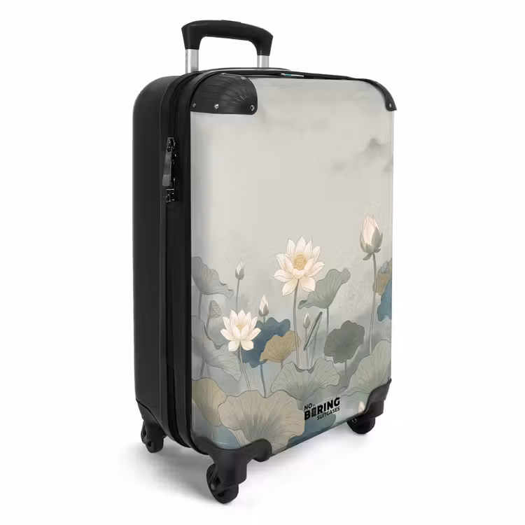 Koffer - Lotus - Bloemen - Groen — 4