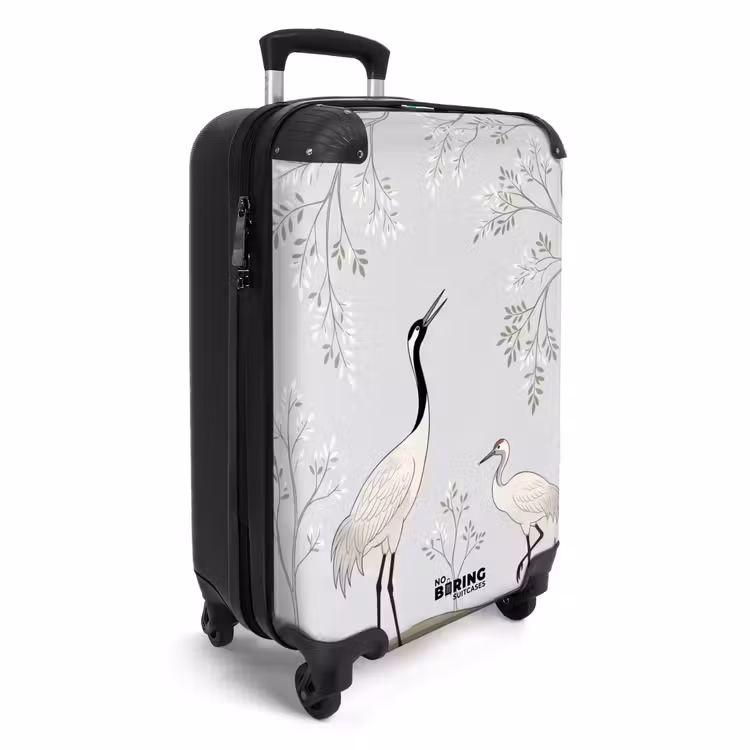 Koffer - Minimalistisch - Kraanvogels - Blauw — 4