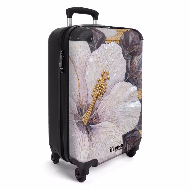 Koffer - Bloemen - Mozaïek - Kunst - Modern - Goud — 4