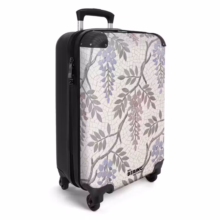 Koffer - Bloemen - Mozaïek - Natuur - Patroon - Paars — 4