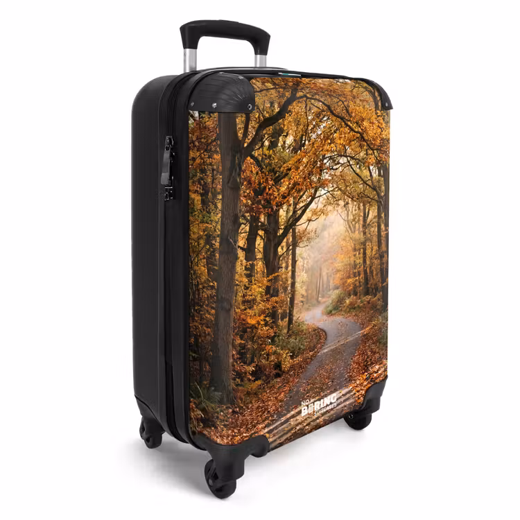 Koffer - Bospad - Herfstbos - Bladeren - Oranje - Nostalgisch — 4