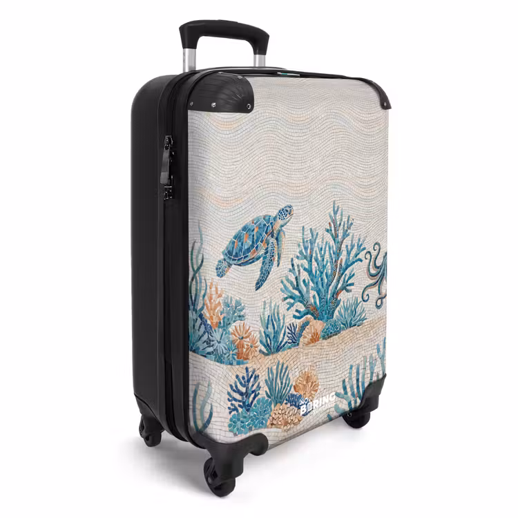 Koffer - Dieren - Onderwater - Natuur - Mozaïek - Blauw — 4