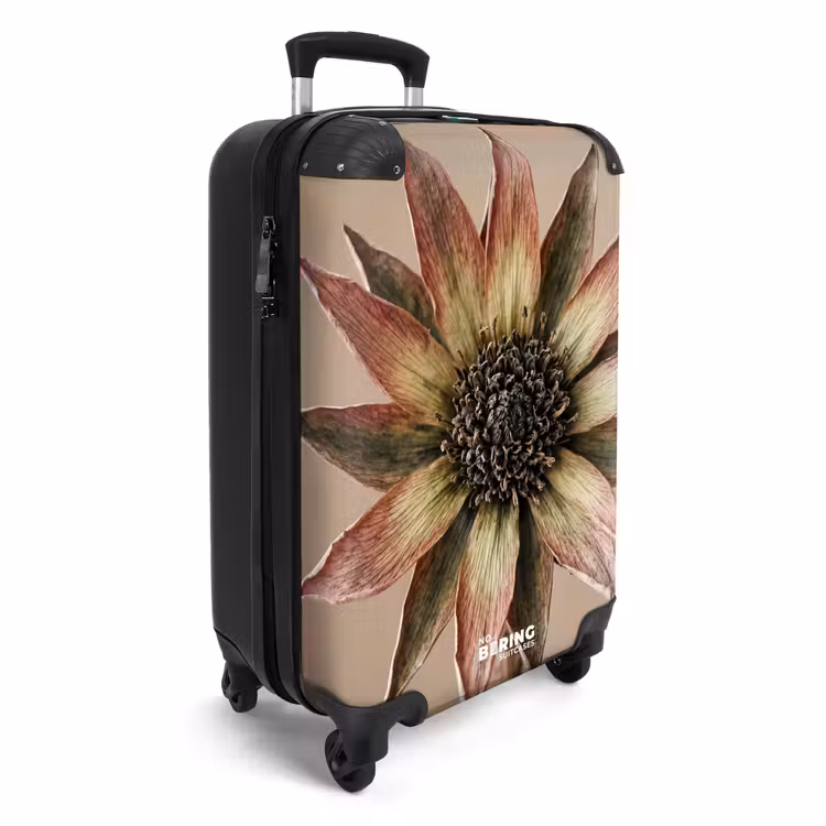 Koffer - Droogbloem - Protea - Vintage - Beige - Rustiek — 4