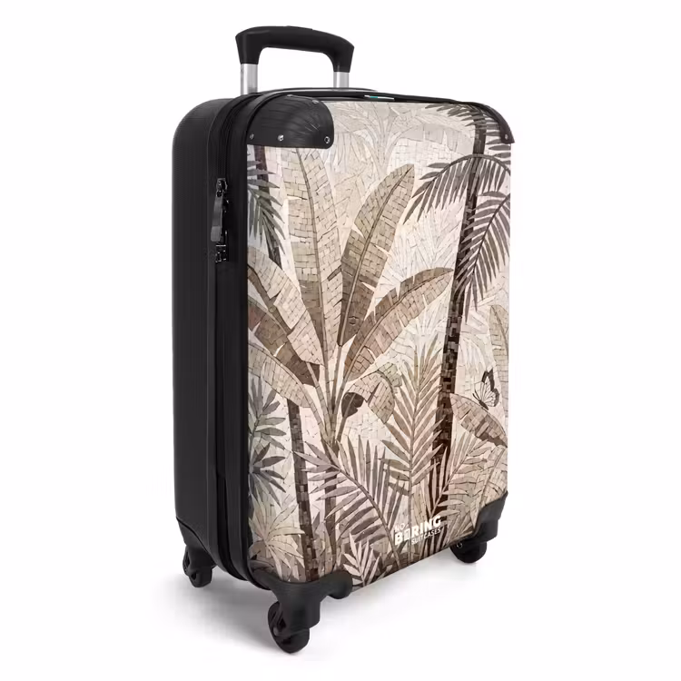 Koffer - Natuur - Bladeren - Landschap - Mozaïek - Beige — 4