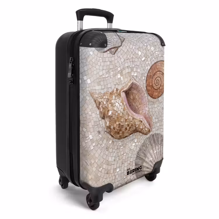 Koffer - Schelp - Mozaïek - Zee - Beige - Modern — 4