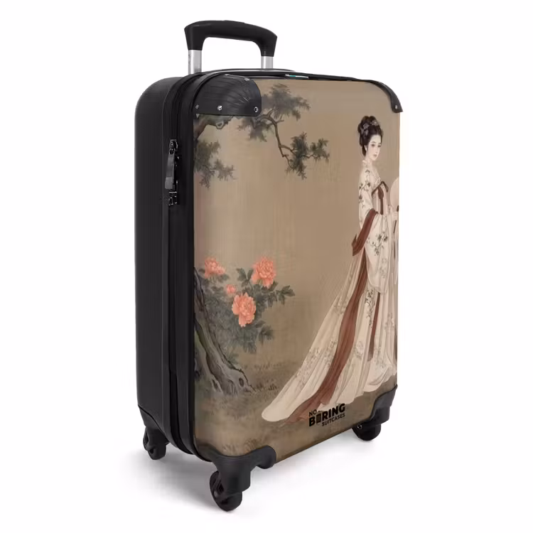 Koffer - Vrouw - Azië - Kunst - Beige — 4