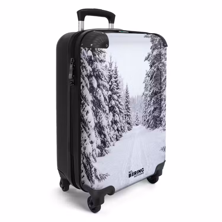 Koffer - Bos - Winter - Sneeuw - Pad - Natuur — 4