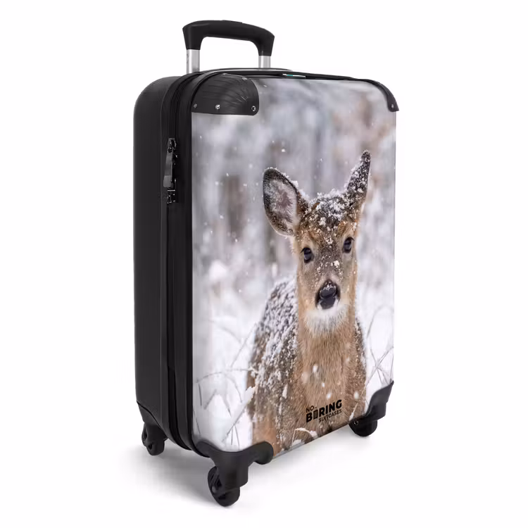 Koffer - Hert - Sneeuw - Bos - Dieren - Vertederend — 4