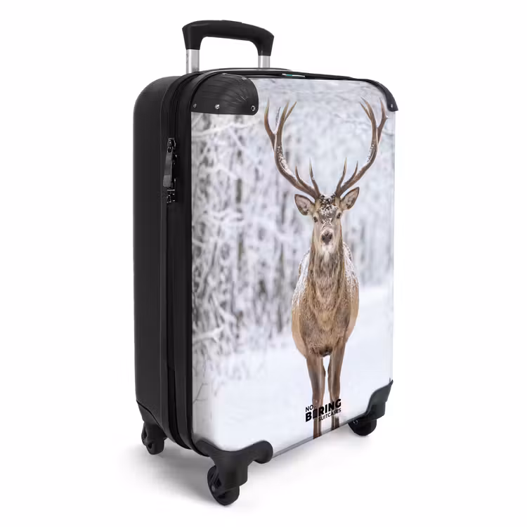 Koffer - Hert - Winter - Bos - Natuur - Wit — 4