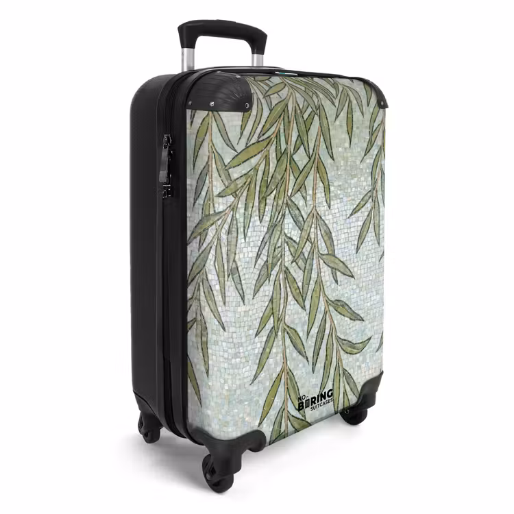 Koffer - Planten - Mozaïek - Patroon - Groen - Blauw — 4