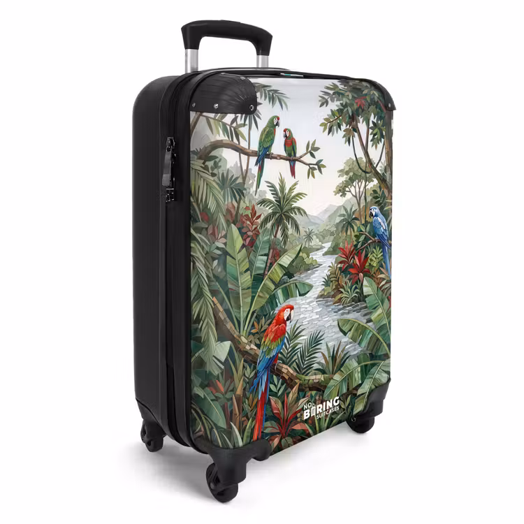 Koffer - Vogel - Jungle - Natuur - Mozaïek - Groen — 4
