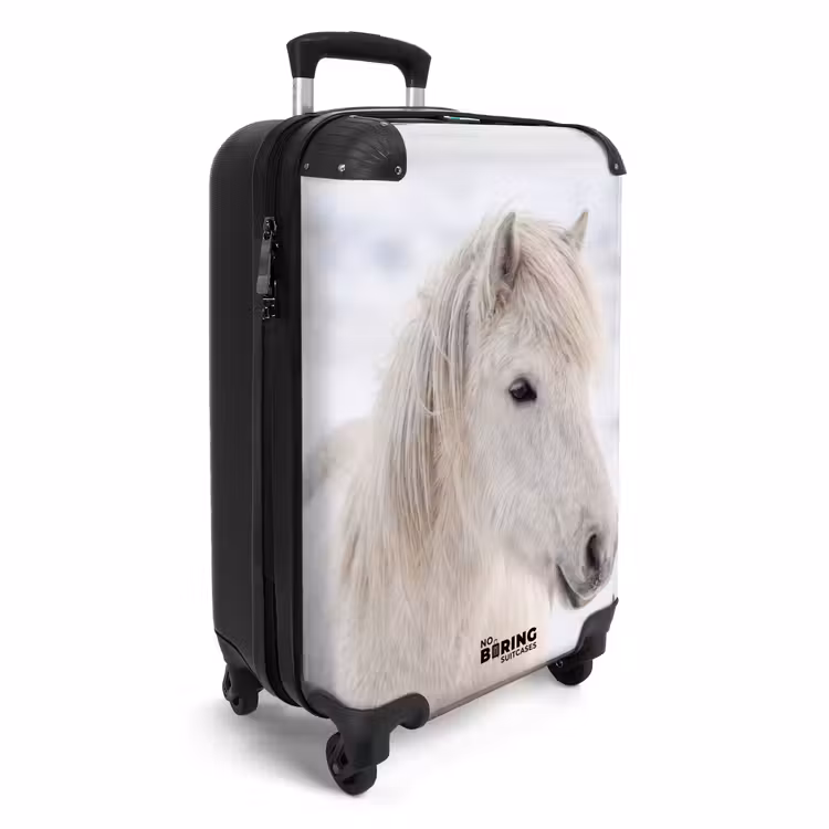 Koffer - Paard - Kop - Winter - Dieren - Wit — 4