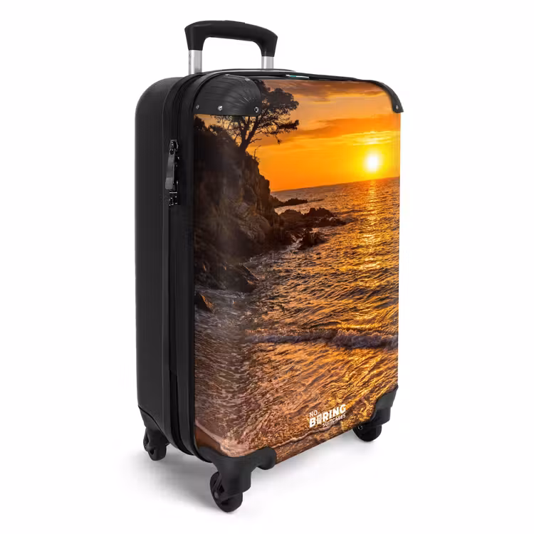 Koffer - Zee - Kust - Zonsondergang - Natuur - Oranje — 4