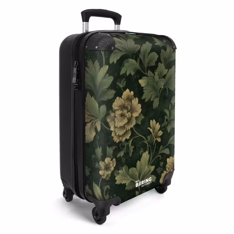 Koffer - Donker - Groen - Goud - Botanisch — 4