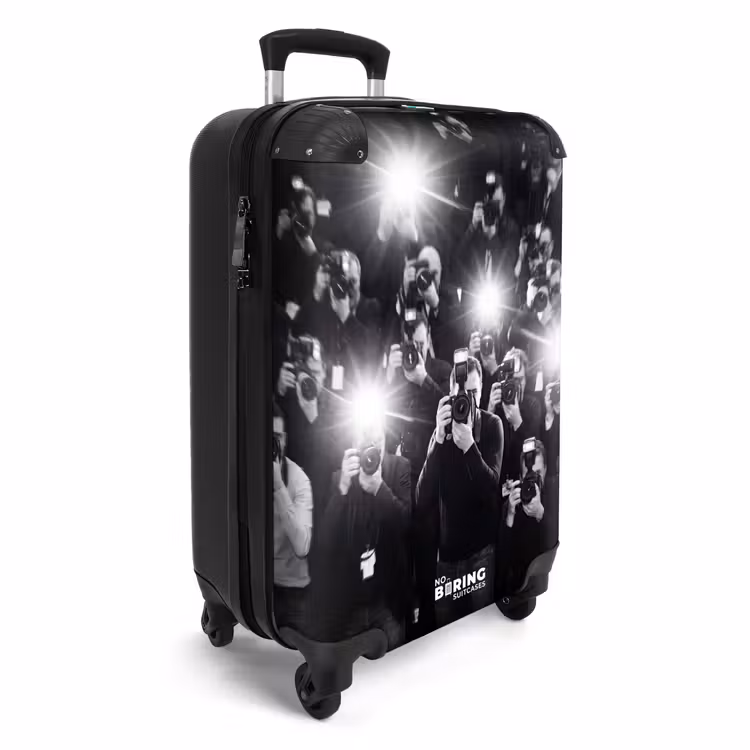 Koffer - Mensen - Camera - Flitslicht - Zwart-wit - Media — 4