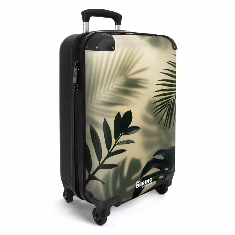Koffer - Planten - Bladeren - Schaduwen - Groen - Modern — 4