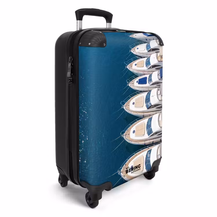 Koffer - Boot - Jachthaven - Water - Zomer - Blauw — 4