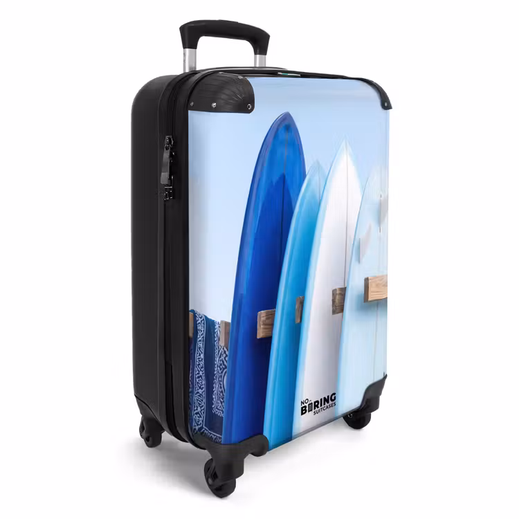 Koffer - Surfplank - Strand - Zomer - Blauw - Water — 4