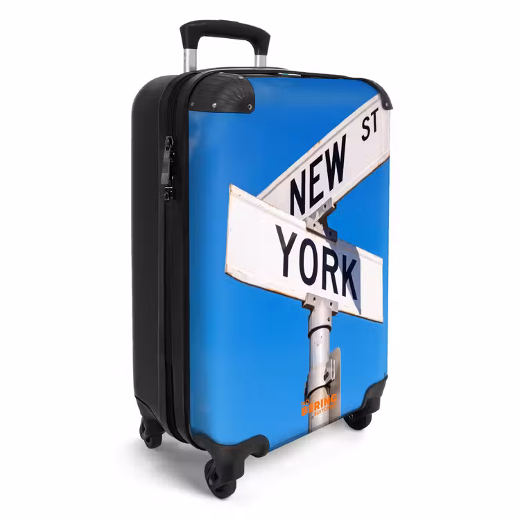 Koffer - New York - Straatbord - Stad - Urban - Blauw — 4