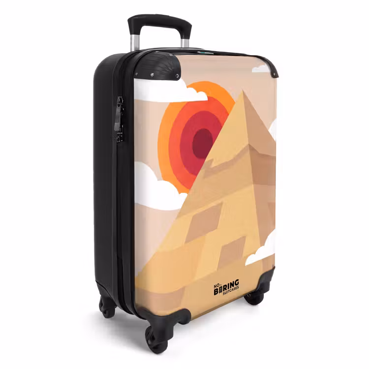 Koffer - Piramide - Zon - Woestijn - Modern - Oranje — 4