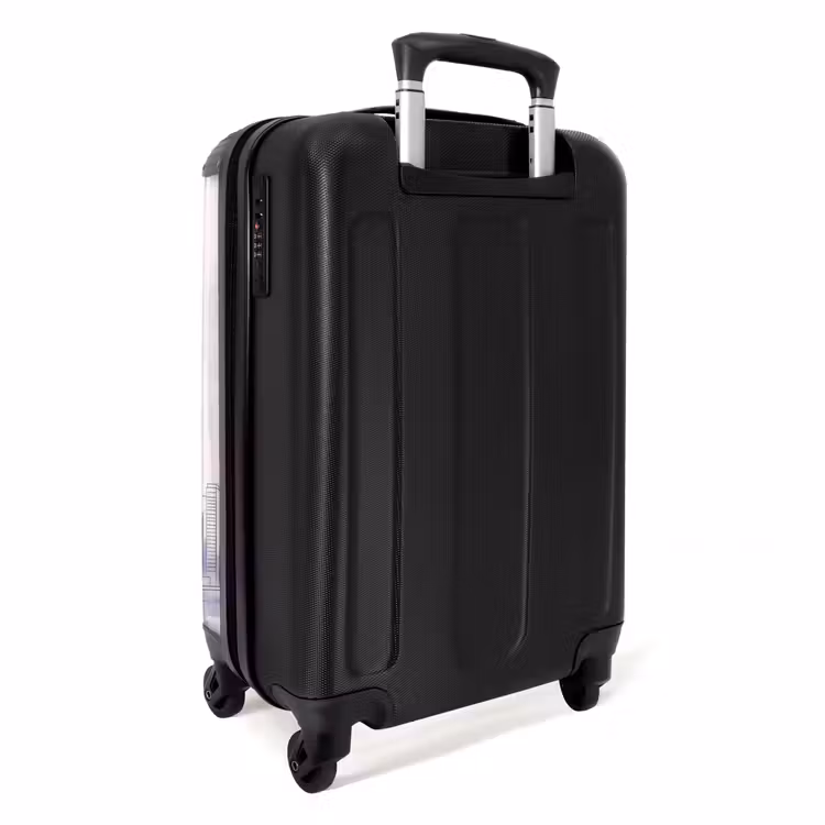 Koffer - Stad - Skyline - Water - Lijntekening - Blauw — 2