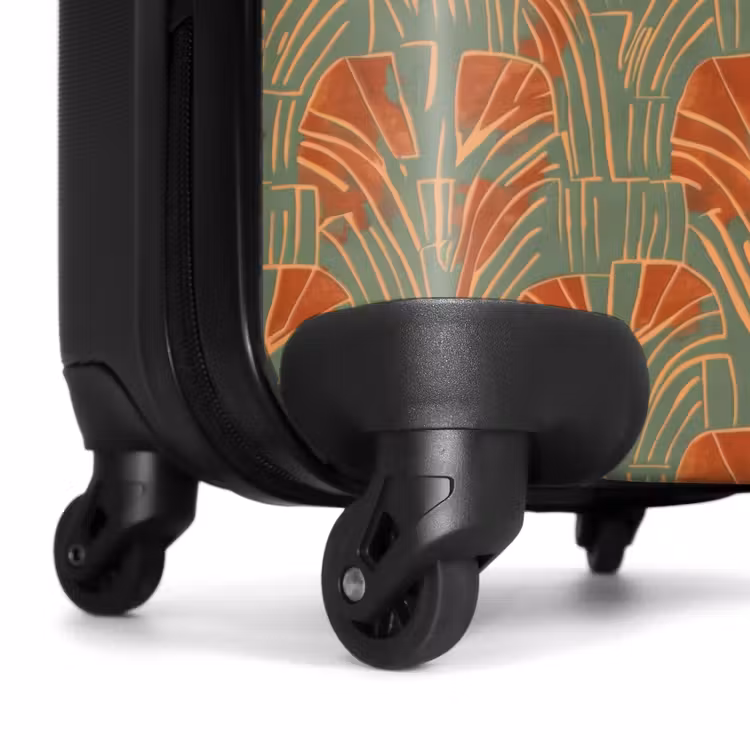 Koffer - Groen - Terracotta - Deco - Waaiers — 6