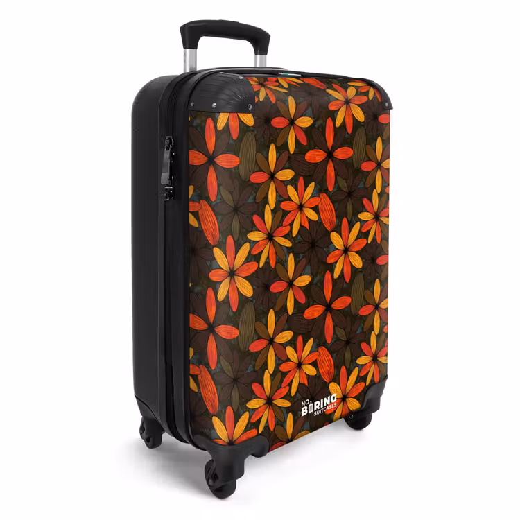 Koffer - Oranje - Retro - Bloemen - Herfst — 4