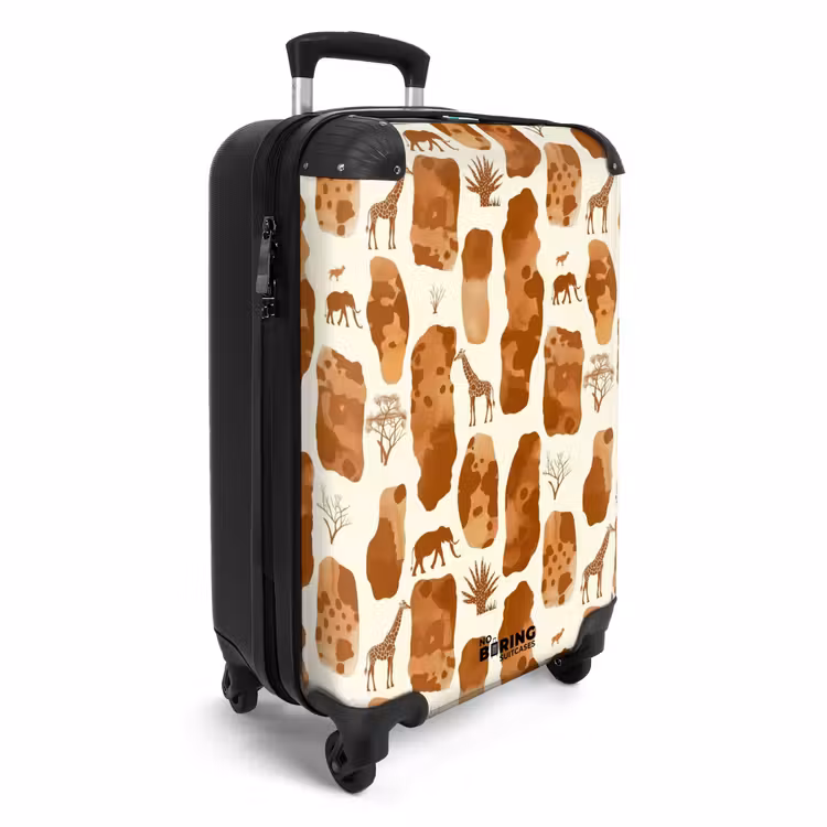 Koffer - Terracotta - Safari - Dieren - Patroon — 4