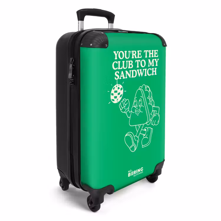 Koffer - Sandwich - Groen - discobal — 4