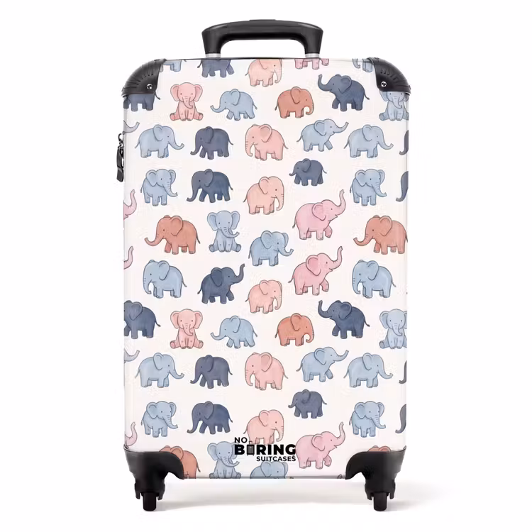 Koffer - Dieren - Patroon - Kinderkamer - Pastel - Speels — 1