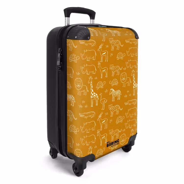 Koffer - Dieren - Safari - Patroon - Kinderlijk - Oker — 2