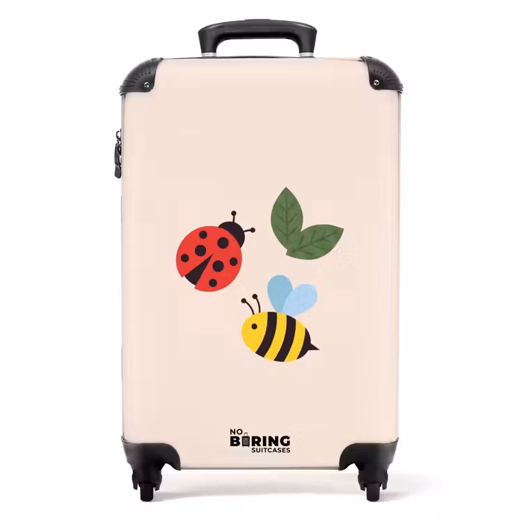 Koffer - Insect - Blad - Natuur - Speels - Illustratie — 1