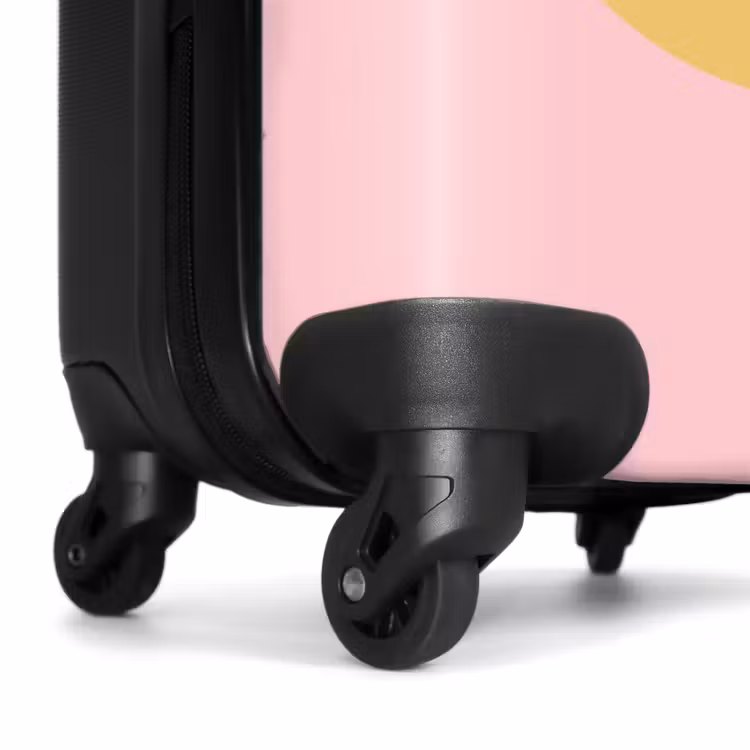 Koffer - Smiley - Geel - Roze - Symbool - Minimalistisch — 6