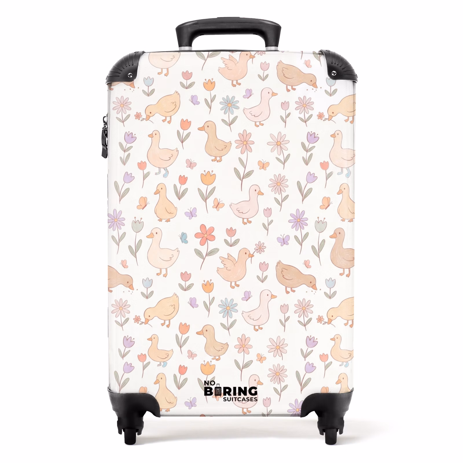 Koffer - Vogel - Bloemen - Patroon - Pastel - Dieren — 1