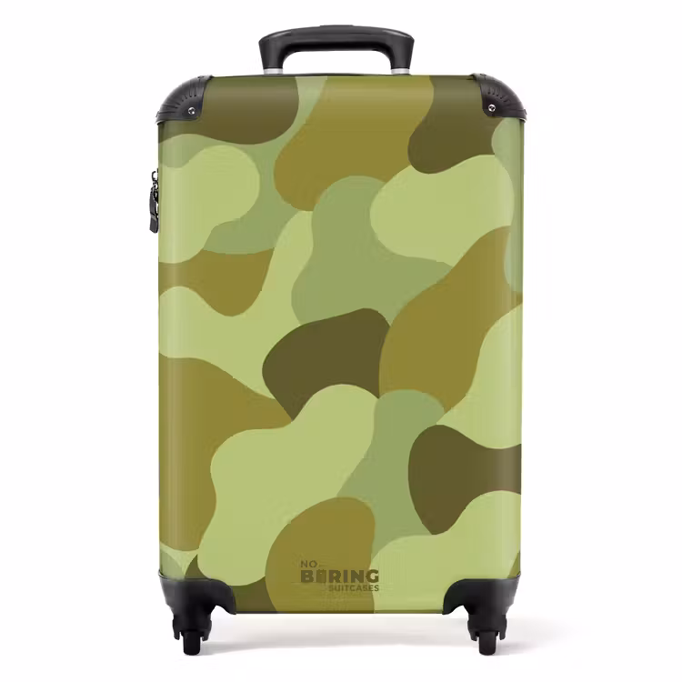 Koffer - Camouflage - Groen - Patroon — 1