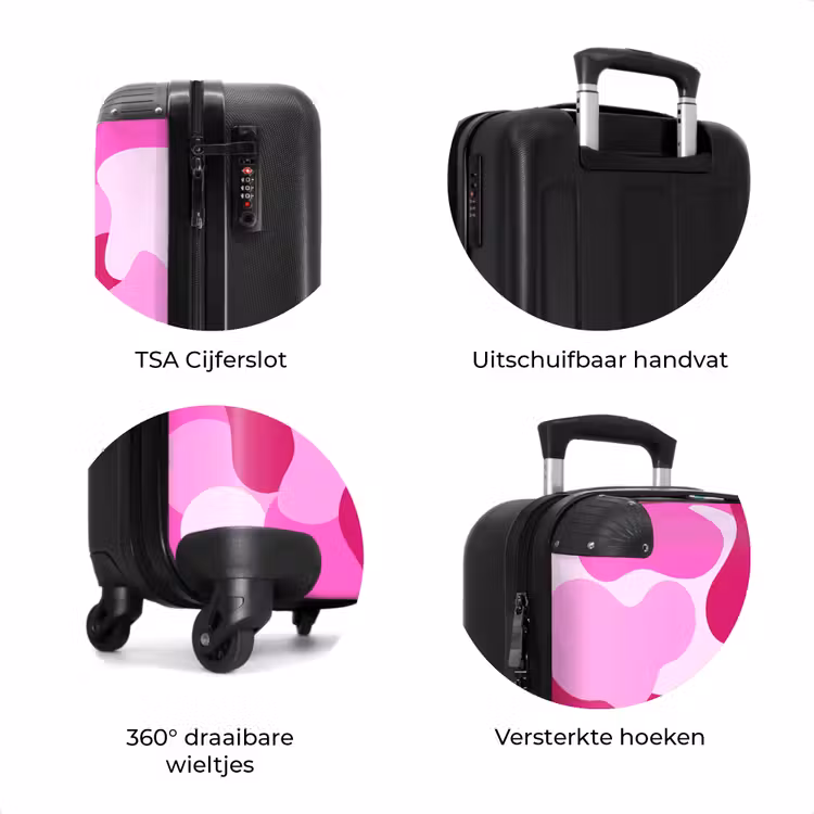 Koffer - Camouflage - Roze - Patroon — 7