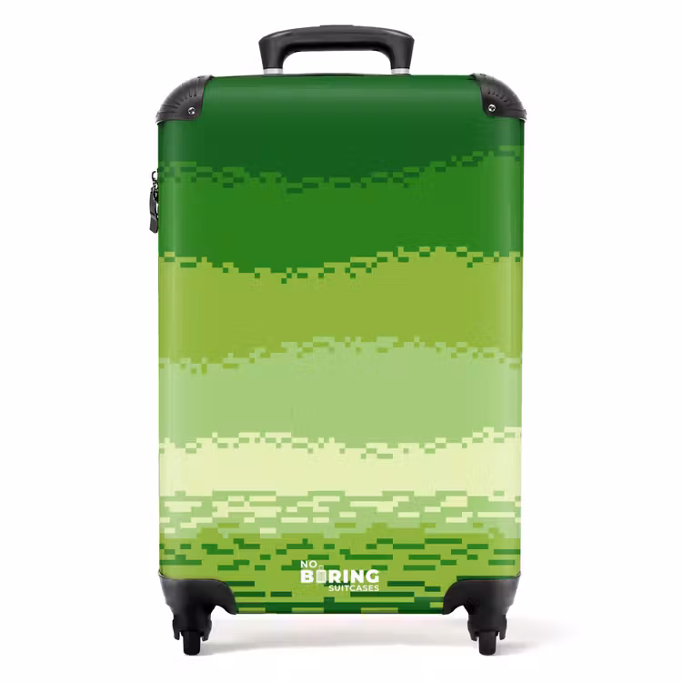 Koffer - Groen - Pixel - Horizontale strepen — 1