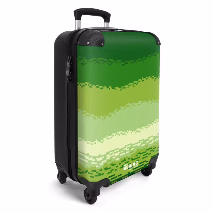 Koffer - Groen - Pixel - Horizontale strepen — 2