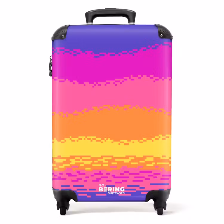 Koffer - Zonsondergang - Roze - Paars — 1